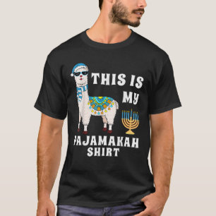 Das ist mein Pajamakah Shirt Funny Llama Hanukkah 