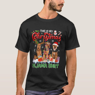 Das ist mein Pajamas Shirt Airedale Terrier Dogs L