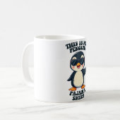 Das ist mein Pinguin-Pajama-Shirt Kaffeetasse (Vorderseite Links)