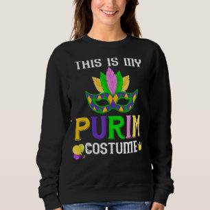 Das ist mein Purim Costume Maske Hamantash jüdisch Sweatshirt