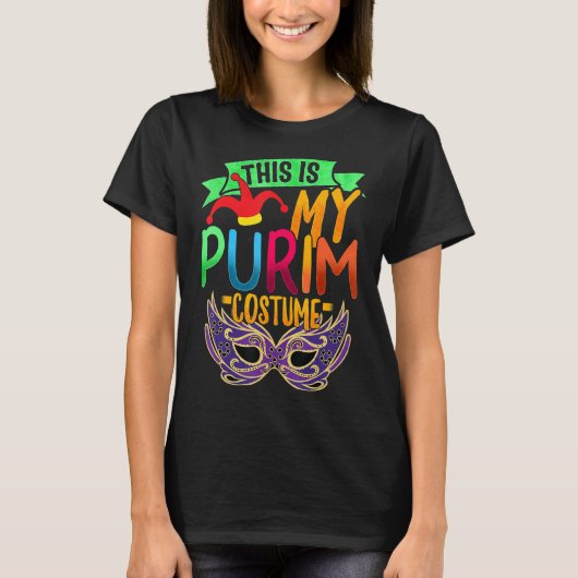 Das ist mein purim Kostüm jüdisches Happy Purim Ho T-Shirt (Vorderseite)