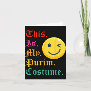 Das ist mein Purim-Kostüm lustig jüdisch  Karte