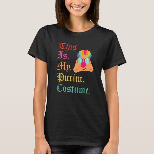 Das ist mein Purimkostüm Funny Jewish Hamantaschen T-Shirt (Vorderseite)