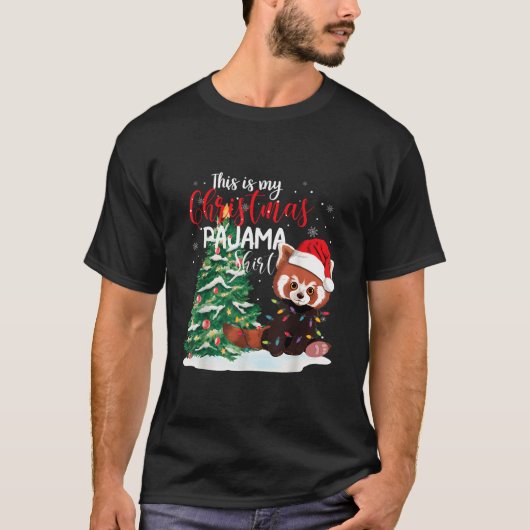 Das ist mein Pyjama-Roter Panda T-Shirt (Vorderseite)
