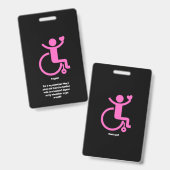 Das ist mein Rollstuhltag Ausweis (Vorder- & Rückseite)