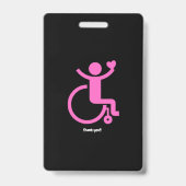 Das ist mein Rollstuhltag Ausweis (Rückseite)