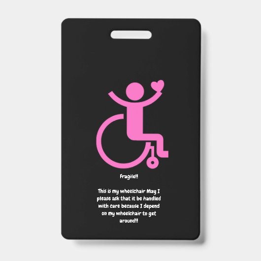 Das ist mein Rollstuhltag Ausweis (Vorderseite)