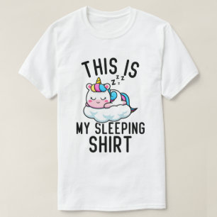 Das ist mein schlafendes Shirt Niedliches Einhorns