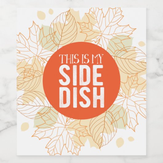 Das ist mein seitlicher Fall Weinetikett (Einzelnes Label)