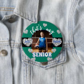 Das ist mein Senior Volleyball-Spieler für Eltern Button (Beispiel)