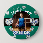 Das ist mein Senior Volleyball-Spieler für Eltern Button (Vorderseite)