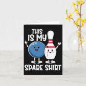 Das ist mein Shirt Bowling LL und Bowling Button Karte (Gelbe Blume)