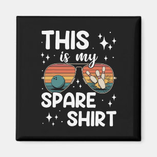 Das ist mein Shirt Retro Vintag Bowling Men W Magnet