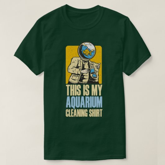 Das ist mein Shirt zur Reinigung des Aquariums. Fu (Design vorne)