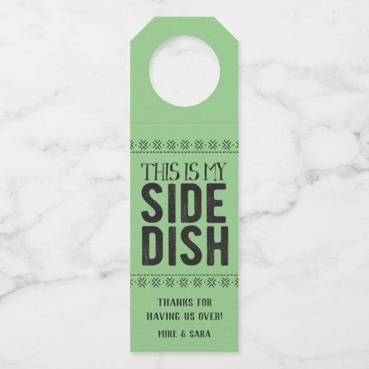 Das ist mein Side-Disc Flaschenanhänger (Vorderseite)