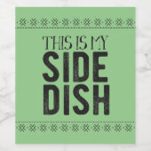 Das ist mein Side-Disc Weinetikett (Einzelnes Label)