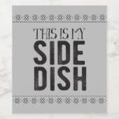 Das ist mein Side-Disc Weinetikett (Einzelnes Label)