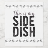 Das ist mein Side-Disc Weinetikett (Einzelnes Label)
