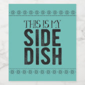 Das ist mein Side-Disc Weinetikett (Einzelnes Label)