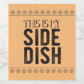 Das ist mein Side-Disc Weinetikett (Einzelnes Label)