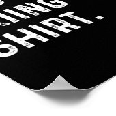 Das ist mein Ski-Shirt - Ski-Wintersport Poster (Ecke)