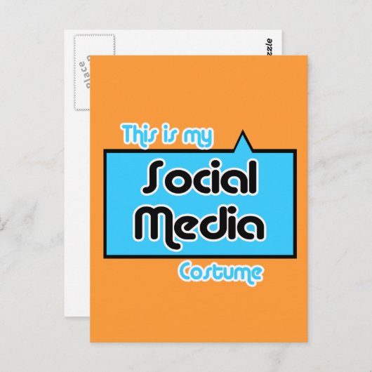 DAS IST MEIN SOZIALER MEDIENKOSTEN POSTKARTE (Vorne/Hinten)