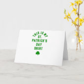 DAS IST MEIN ST. PATRICK'S DAY SHIRT G KARTE (Gelbe Blume)