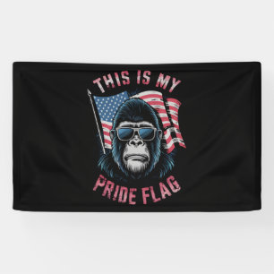Das ist mein Stolz Flag American Flag Bigfoot Banner