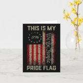 Das ist mein Stolz Flag USA American Patriotic 4. Karte (Gelbe Blume)