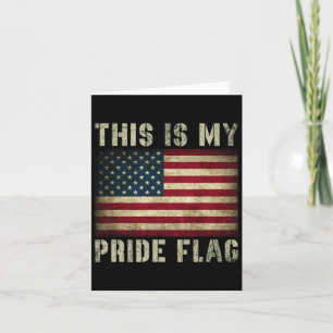 Das ist mein Stolz Flag USA Amerikaner 4. Juli Pat Karte