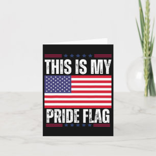 Das ist mein Stolz Flag USA Amerikaner 4. Juli Pat Karte