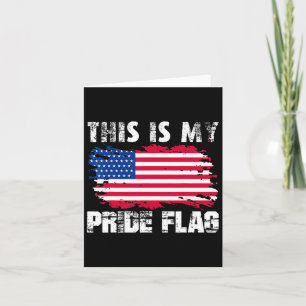 Das ist mein Stolz Flag USA Amerikaner 4. Juli Pat Karte