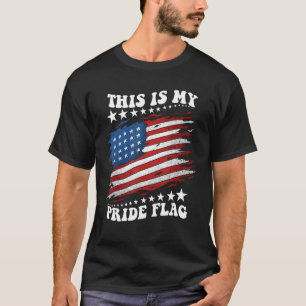 Das ist mein Stolz Flag USA Amerikaner 4. Juli Pat T-Shirt