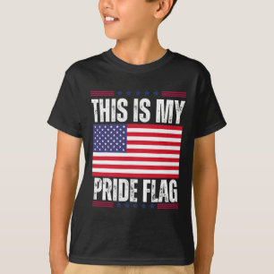 Das ist mein Stolz Flag USA Amerikaner 4. Juli Pat T-Shirt
