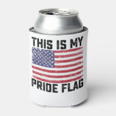 Das ist mein Stolz Flag USA Dosenkühler (Kanne Vorderseite)