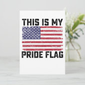 Das ist mein Stolz Flag USA Einladung (Stehend Vorderseite)