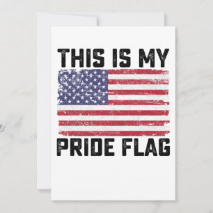 Das ist mein Stolz Flag USA Einladung