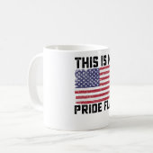 Das ist mein Stolz Flag USA Kaffeetasse (Vorderseite Links)