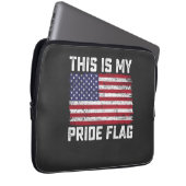 Das ist mein Stolz Flag USA Laptopschutzhülle (Vorne Rechts)