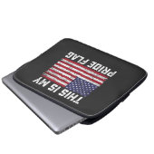 Das ist mein Stolz Flag USA Laptopschutzhülle (Vorne Knopf)