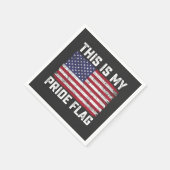 Das ist mein Stolz Flag USA Serviette (Ecke)