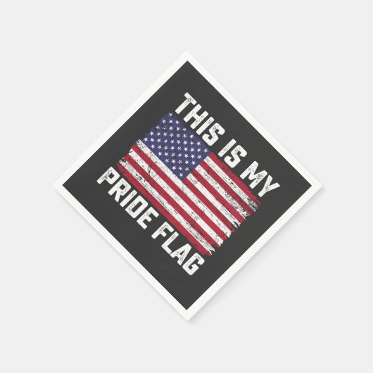 Das ist mein Stolz Flag USA Serviette (Ecke)