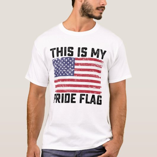 Das ist mein Stolz Flag USA T-Shirt (Vorderseite)