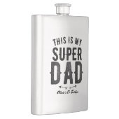 Das ist mein Super Vater Personalisierter Vater Flachmann (Rechts)