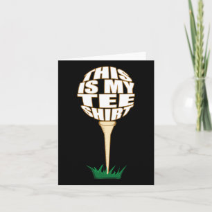 Das ist mein T-Shirt Golfer Funny Golf Karte