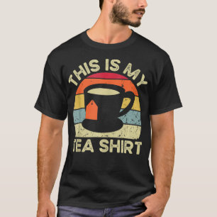 Das ist mein Tee-Shirt Lustiger Tee-Trinker Retro- T-Shirt