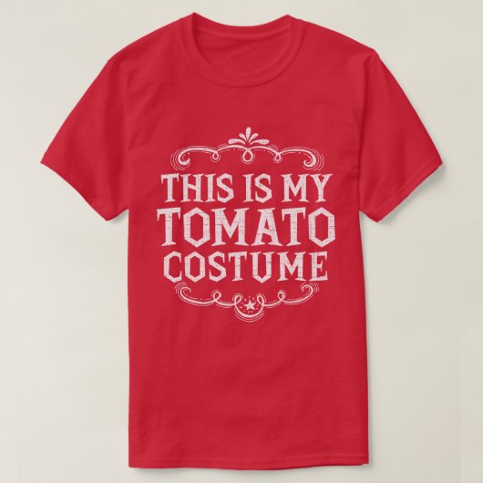 Das ist mein Tomatenkostüm Funny Lazy Halloween T-Shirt (Design vorne)