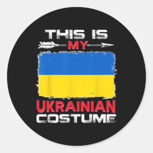 Das ist mein ukrainisches Kostüm Ukraine Runder Aufkleber