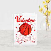 Das ist mein Valentins-Basketball-Schlafanzug für  Karte (Gelbe Blume)