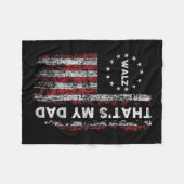 Das ist mein Vater! Harris W 2024 Präsidentschafts Fleecedecke (Vorderseite (Horizontal))